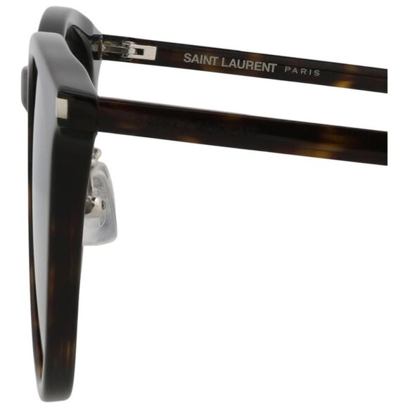 Saint Laurent Unisex Round/Oval Havana Havana Grey Fashion Designer Eyewear - Picture 4 of 4